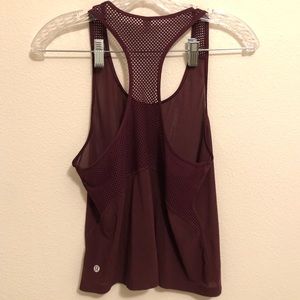 lululemon muscle tank maroon